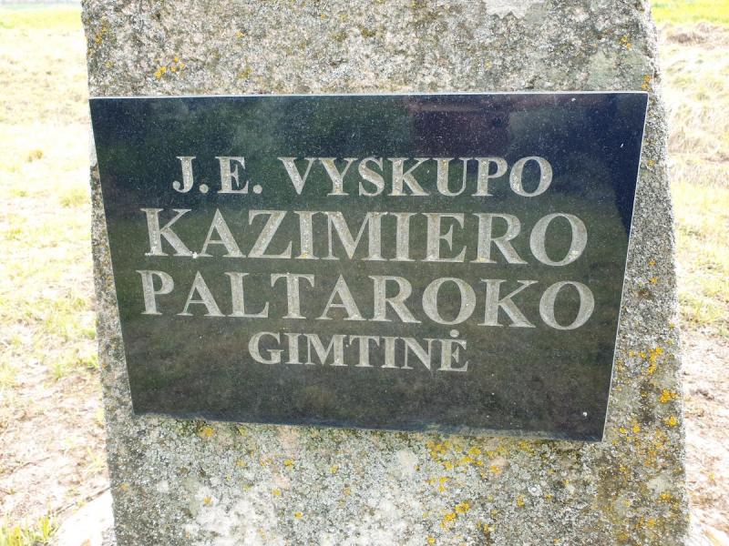 Vyskupo Kazimiero Paltaroko tėviškė Gailionių kaime, Linkuvos parapijoje, Šiaulių rajone