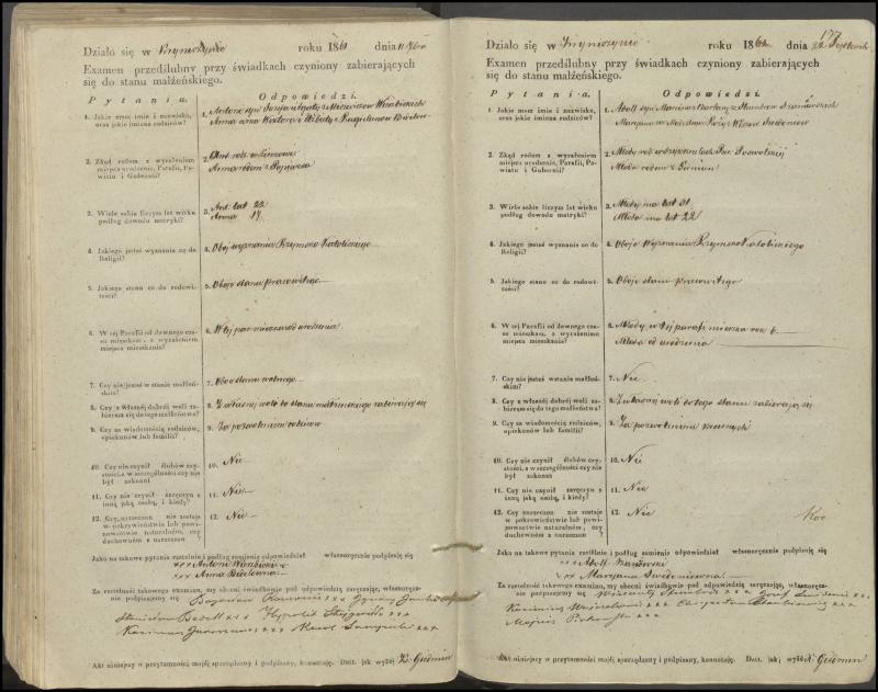 Krinčino Romos katalikų parapijos bažnyčios 1853–1862 metų priešjungtuvinės apklausos knyga