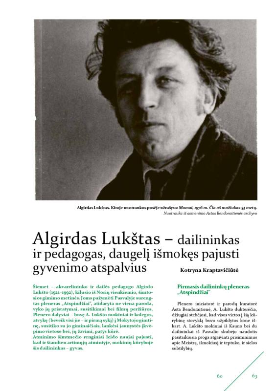 Šiaurietiški atsivėrimai : Pasvalio krašto istorijos ir kultūros žurnalas 2021, nr. 2 (51)