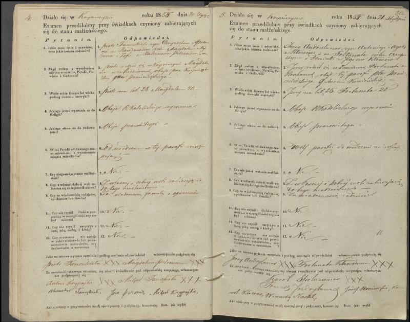 Krinčino Romos katalikų parapijos bažnyčios 1853–1862 metų priešjungtuvinės apklausos knyga