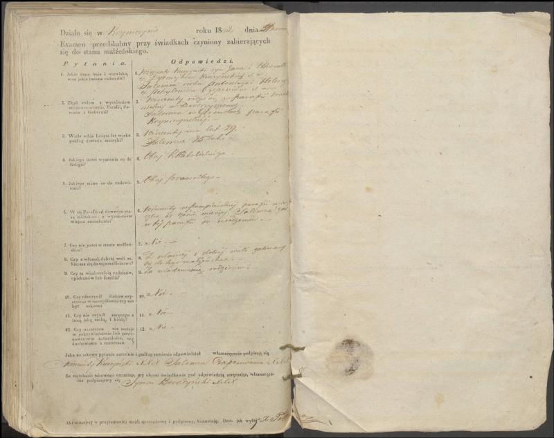 Krinčino Romos katalikų parapijos bažnyčios 1853–1862 metų priešjungtuvinės apklausos knyga