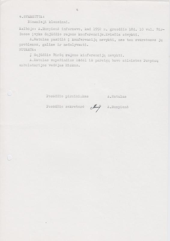 Lietuvos Sajūdžio Pasvalio rajono Tarybos 1992 m. gruodžio 17 d. posėdžio PROTOKOLAS Nr. 24