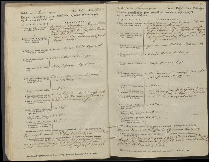 Krinčino Romos katalikų parapijos bažnyčios 1853–1862 metų priešjungtuvinės apklausos knyga