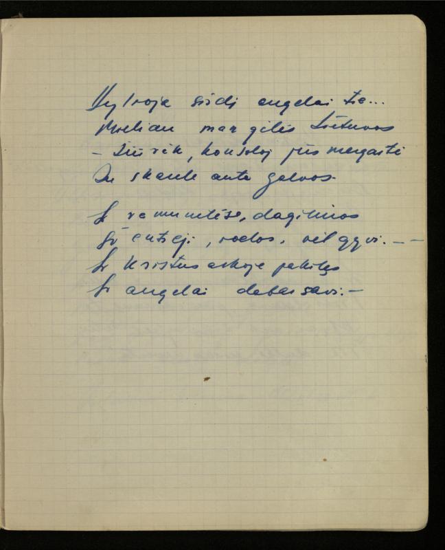 Žurnalisto, literato, vertėjo Kazimiero Pūro kūrybos V sąsiuvinis. Eilėraščiai, 1951–1952 m.