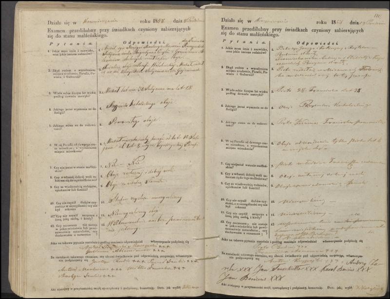 Krinčino Romos katalikų parapijos bažnyčios 1853–1862 metų priešjungtuvinės apklausos knyga