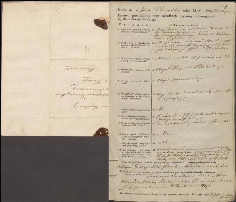 Krinčino Romos katalikų parapijos bažnyčios 1853–1862 metų priešjungtuvinės apklausos knyga