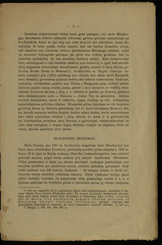 Klaipėdos miesto istorijos bruožai: (1252–1466) / Paulius Šležas. – [Kaunas]: [s.n.], 1933. – 15 p.
