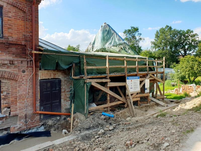 Raubonių vandens malūnas, vilnų karšykla-verpykla
