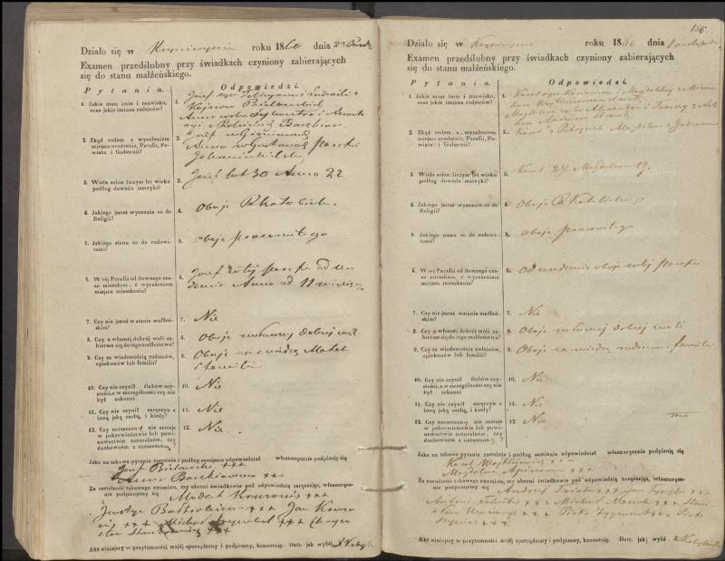 Krinčino Romos katalikų parapijos bažnyčios 1853–1862 metų priešjungtuvinės apklausos knyga