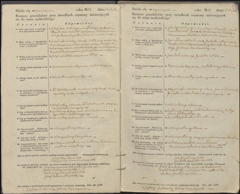 Krinčino Romos katalikų parapijos bažnyčios 1853–1862 metų priešjungtuvinės apklausos knyga