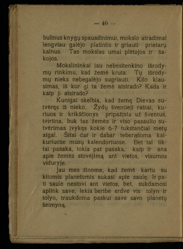 Žemė ir žmogus / med. d-ras P. Avižonis. – Antra pataisyta laida. – Voronežas: Lietuvos reikalų komisariato Kultūros ir švietimo skyrius, 1918. – 68 p.