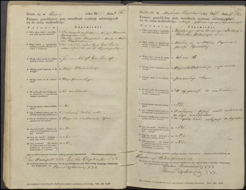 Krinčino Romos katalikų parapijos bažnyčios 1853–1862 metų priešjungtuvinės apklausos knyga