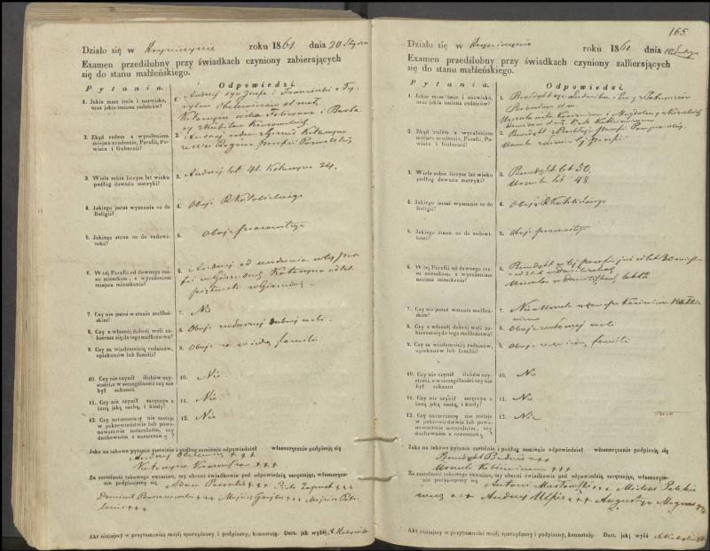 Krinčino Romos katalikų parapijos bažnyčios 1853–1862 metų priešjungtuvinės apklausos knyga