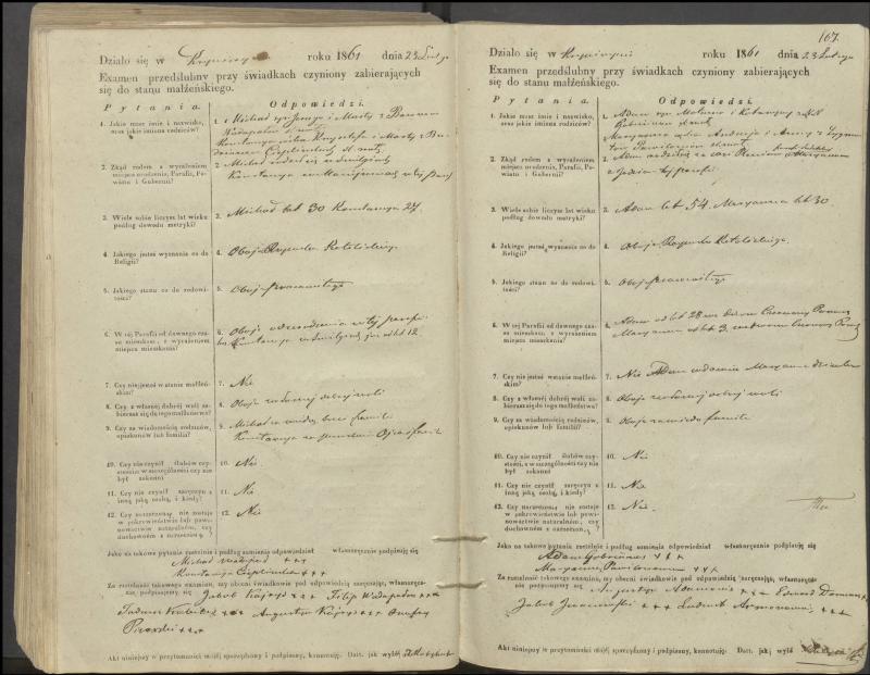 Krinčino Romos katalikų parapijos bažnyčios 1853–1862 metų priešjungtuvinės apklausos knyga