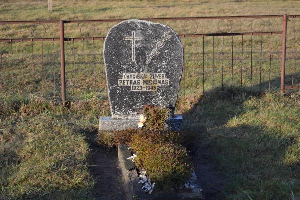 Partizano Petro Miciūno kapas Vainekonių kapinėse