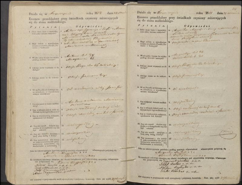 Krinčino Romos katalikų parapijos bažnyčios 1853–1862 metų priešjungtuvinės apklausos knyga
